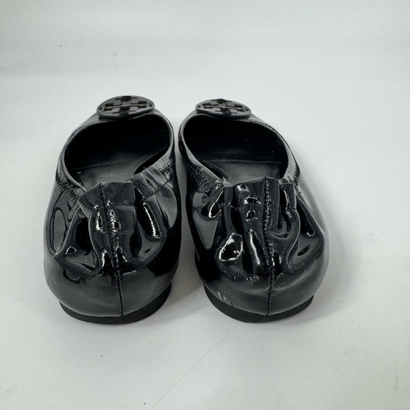 Tory Burch Shoes Reva Flats Black Patent Leather - Picture 5 of 8